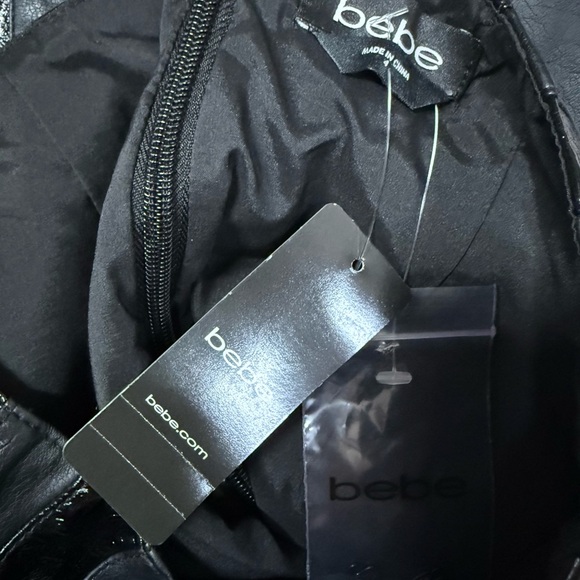 NWT Bebe Combo Mini Skirt Faux
Leather/Patent Mix - Picture 4 of 4